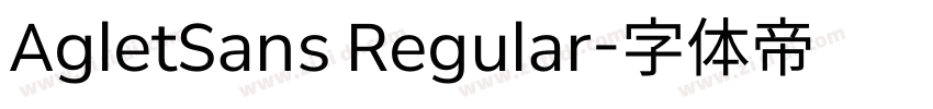 AgletSans Regular字体转换